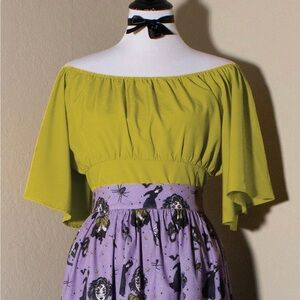 Oblong Box Chartreuse Top